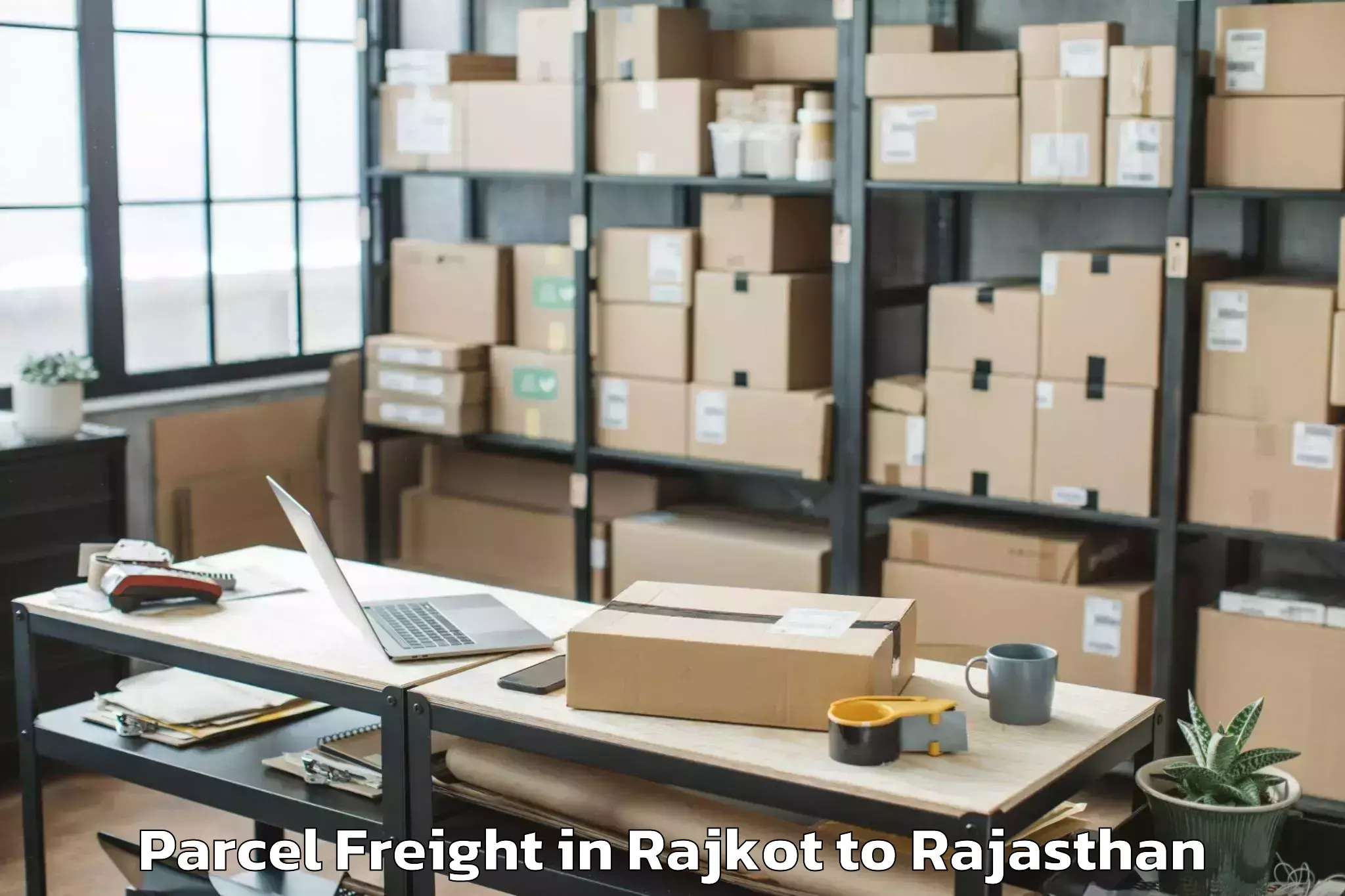 Trusted Rajkot to University Of Technology Jaipu Parcel Freight